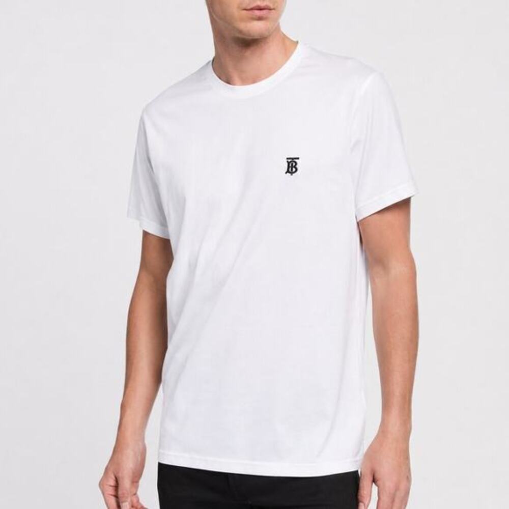 Burberry Parker‎ Logo-Embroidered T-Shirt White XL Minimalist Quiet Luxury